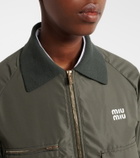 Miu Miu Logo technical blouson jacket