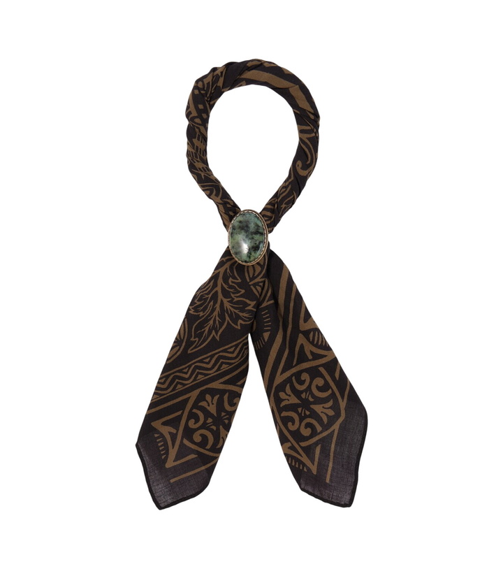 Photo: RRL Embellished printed cotton scarf