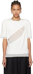 Peter Do White Slash T-Shirt