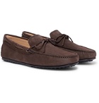 Tod's - City Gommino Nubuck Driving Shoes - Brown