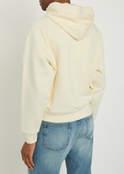Ami Paris Hooded Cotton Sweatshirt Cream