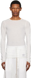 Rick Owens DRKSHDW Off-White Scarification Long-Sleeve T-Shirt