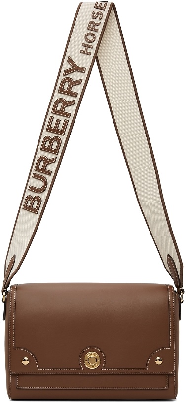 Photo: Burberry Tan Leather Note Messenger Bag