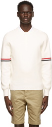 Thom Browne White Milano RWB Stripe Sweater