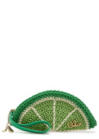 Chloe Tropicus Lime Braided Waxed Cord Clutch - Green - One Size