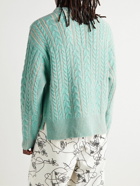 Acne Studios - Kaphael Cable-Knit Wool-Blend Sweater - Blue