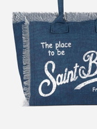 MC2 Saint Barth Vanity Indigo Canvas Shoulder Bag