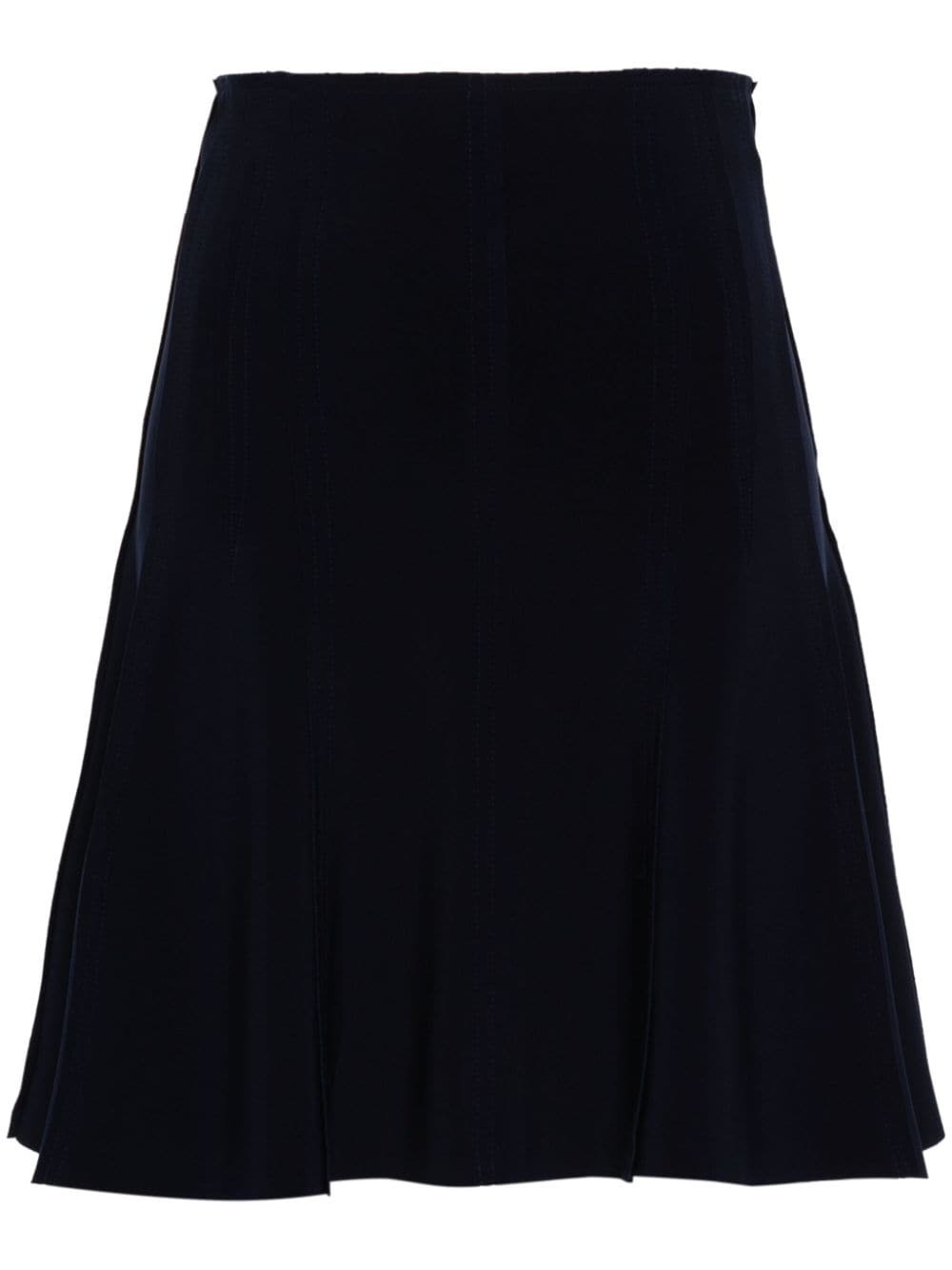 Norma Kamali Women's Grace Mini Skirt – High-Waisted A-Line Swing Skirt