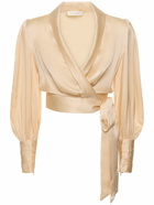 ZIMMERMANN - Silk Satin Wrap Top