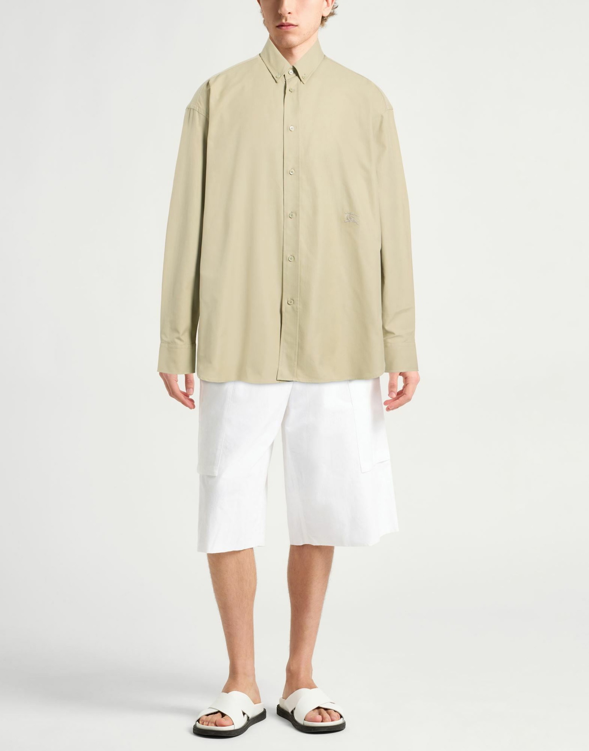 Burberry Mens Shirt Khaki