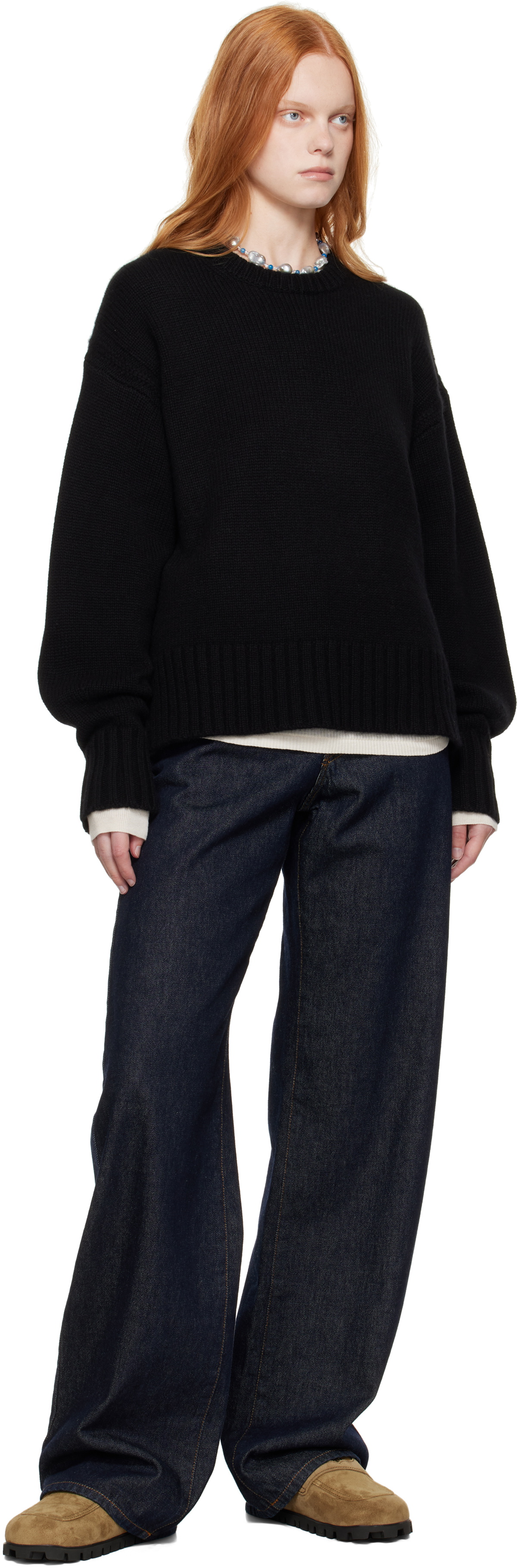Guest in Residence Black Cozy Sweater
