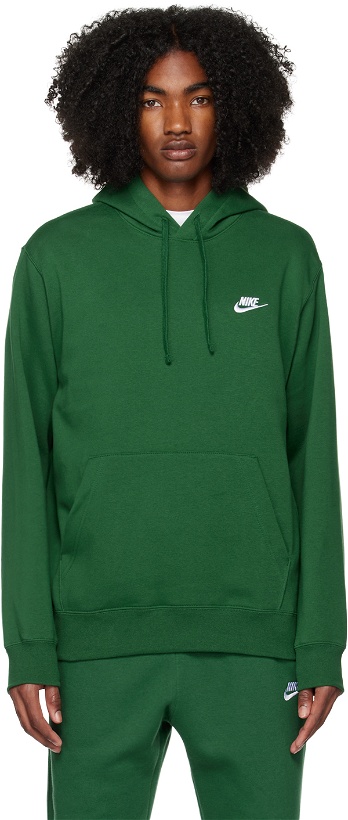 Photo: Nike Green Sportswear Club Hoodie