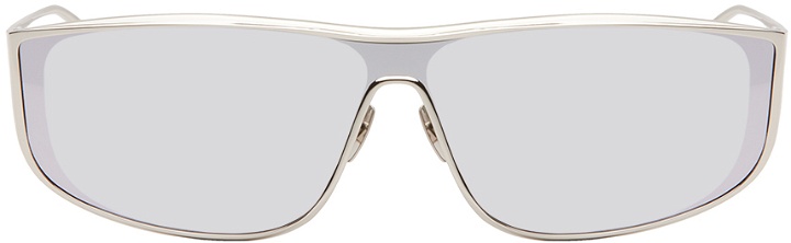 Photo: Saint Laurent Silver SL 605 Luna Sunglasses