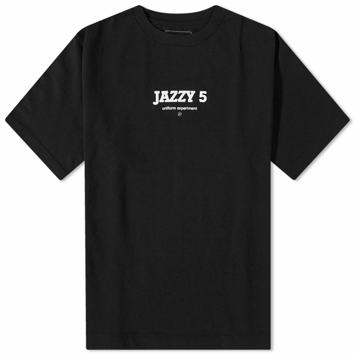 Photo: Uniform Experiment Men's Fragment Jazzy Jay Icon T-Shirt in Black