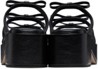 Marge Sherwood Black Ribbon Sandals