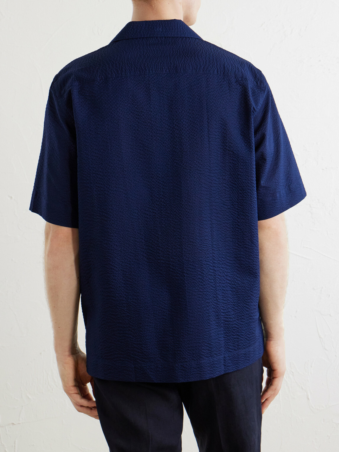 Paul Smith - Camp-Collar Cotton-Seersucker Shirt - Blue