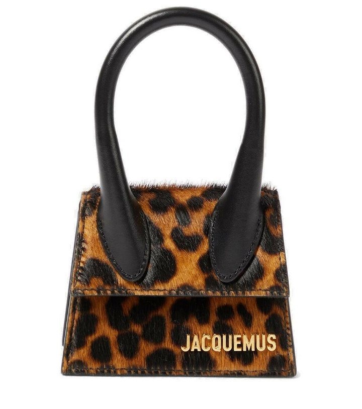 Photo: Jacquemus Le Chiquito leopard-print calf hair tote bag