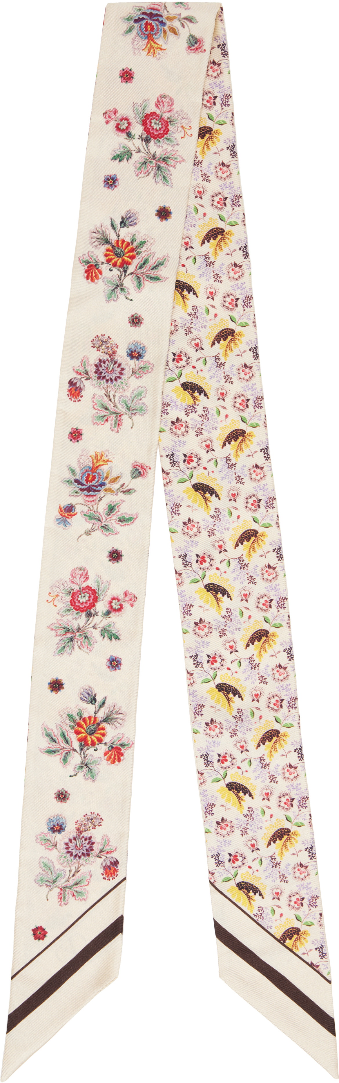 Valentino Garavani Beige Papier Floral Scarf