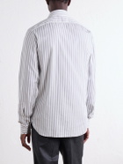 De Petrillo - Striped Cotton-Poplin Shirt - White