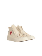 Comme des Garçons Play Beige Tela Sneakers