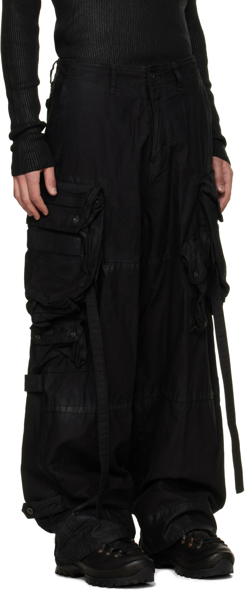 Julius Black Gas Mask Pants