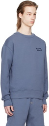 Maison Kitsuné Blue Handwriting Sweatshirt