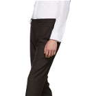 Giorgio Armani Brown Virgin Flannel Trousers