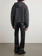Enfants Riches Déprimés - Les Crimes De L'amour Printed Cotton-Jersey Zip-Up Hoodie - Black