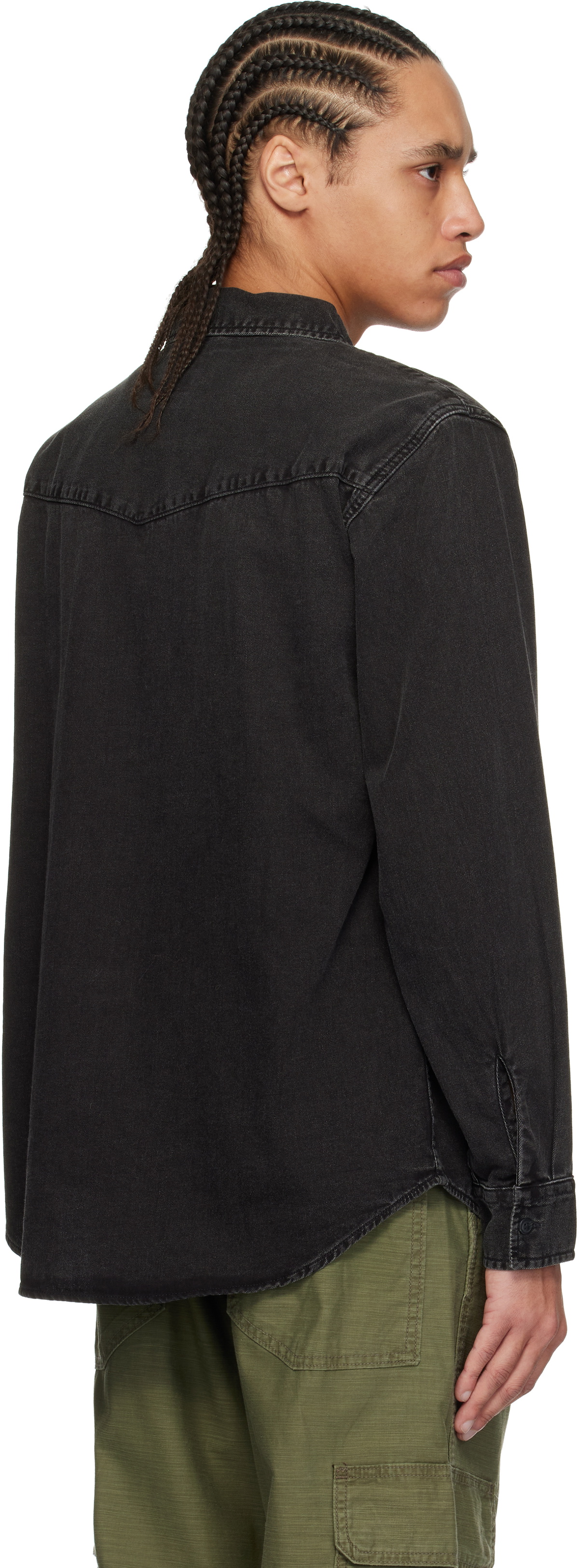Levi's Black Relaxed Fit Western Denim Overshirt