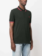 FRED PERRY - Logo Piquet Cotton Polo Shirt