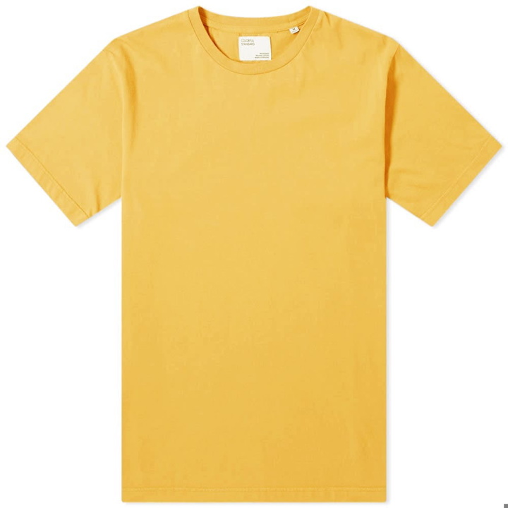 Photo: Colorful Standard Men's Classic Organic T-Shirt in Burned Yellow
