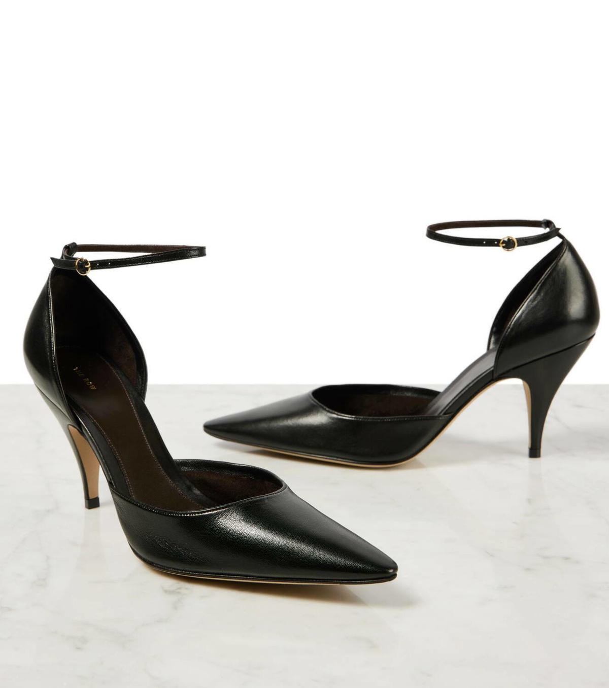 The Row Uxor leather pumps