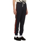 Gucci Blue Web Lounge Pants