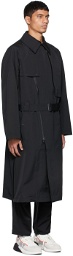 Y-3 Black Dense Woven Coat