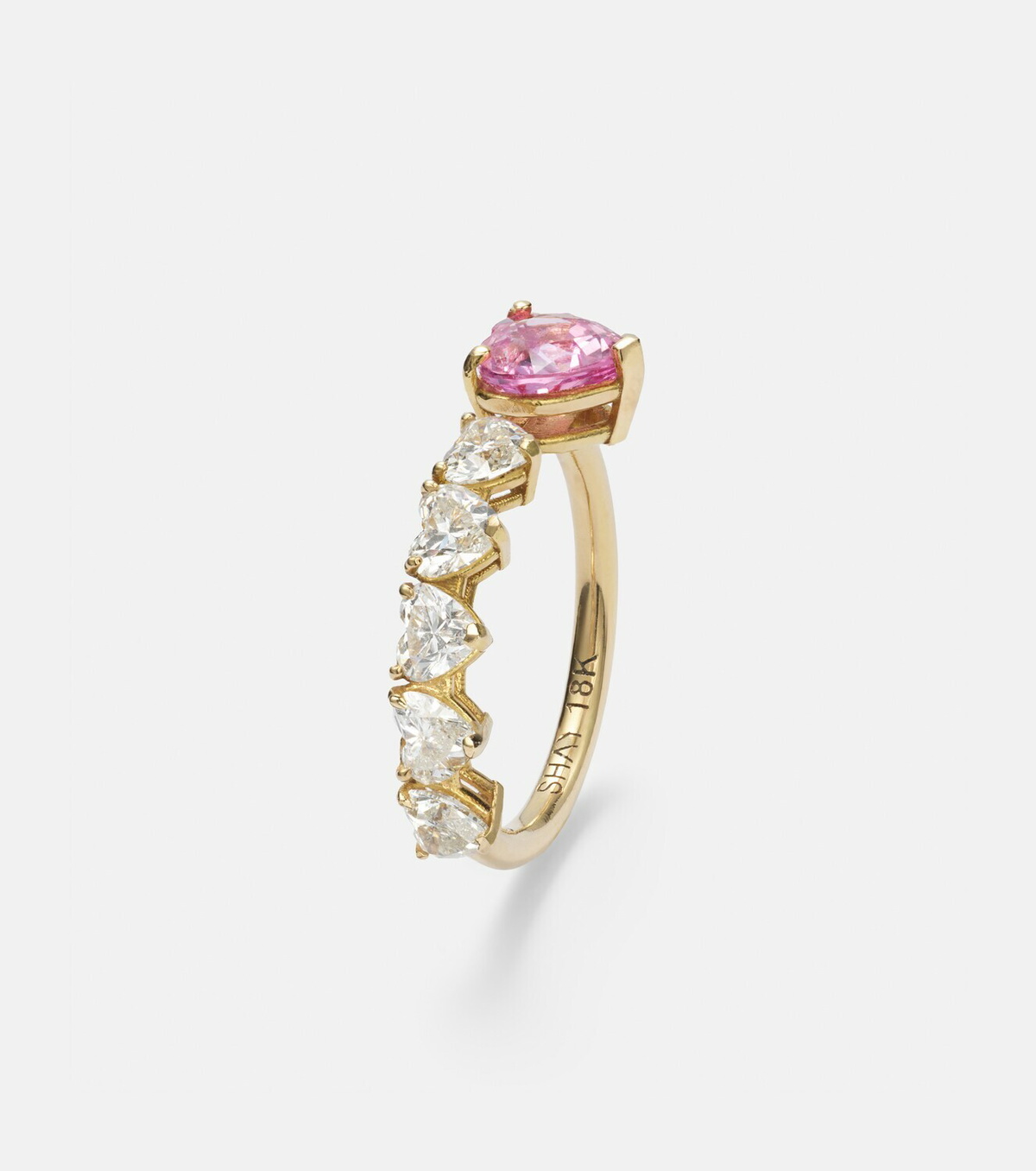 Shay Jewelry 18kt gold ring with sapphire and diamonds