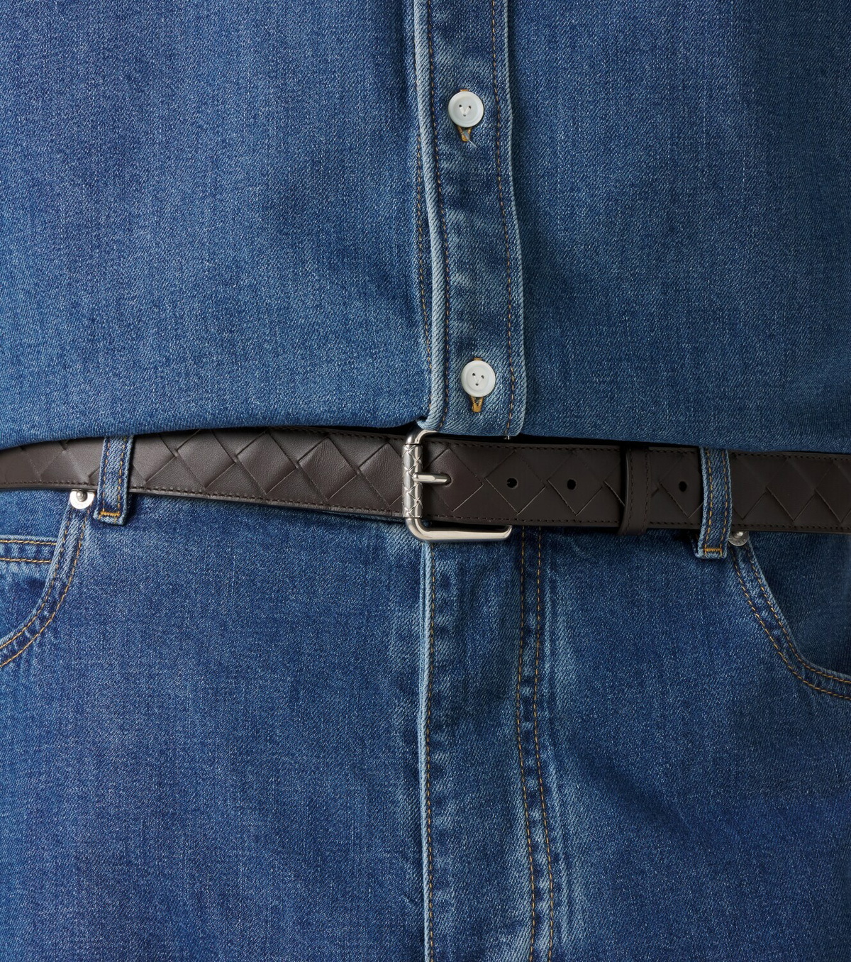 Bottega Veneta Intrecciato leather belt