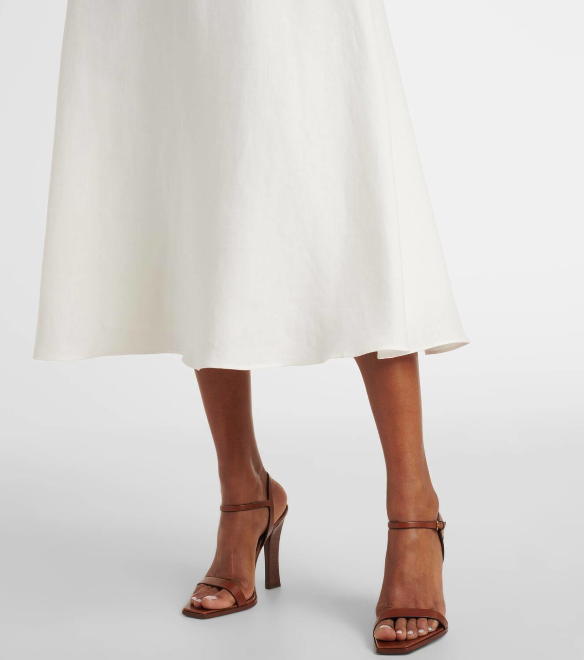 Ralph Lauren Collection Erica linen midi skirt