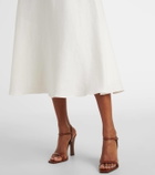 Ralph Lauren Collection Erica linen midi skirt