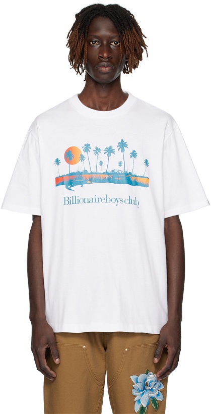 Photo: Billionaire Boys Club White Printed T-Shirt