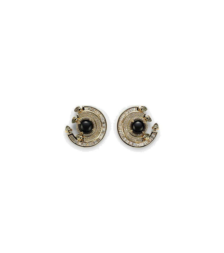 Photo: Ananya Chakra 18kt gold earrings with gemstones