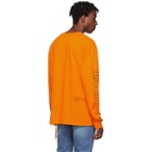 Ksubi Orange Machine Hazard Long Sleeve T-Shirt