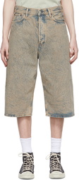 Acne Studios Blue Denim Shorts