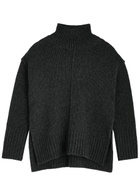 Forte_forte Turtleneck Wool Jumper Anthracite