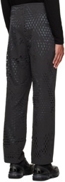 POST ARCHIVE FACTION (PAF) Black Cutouts Trousers