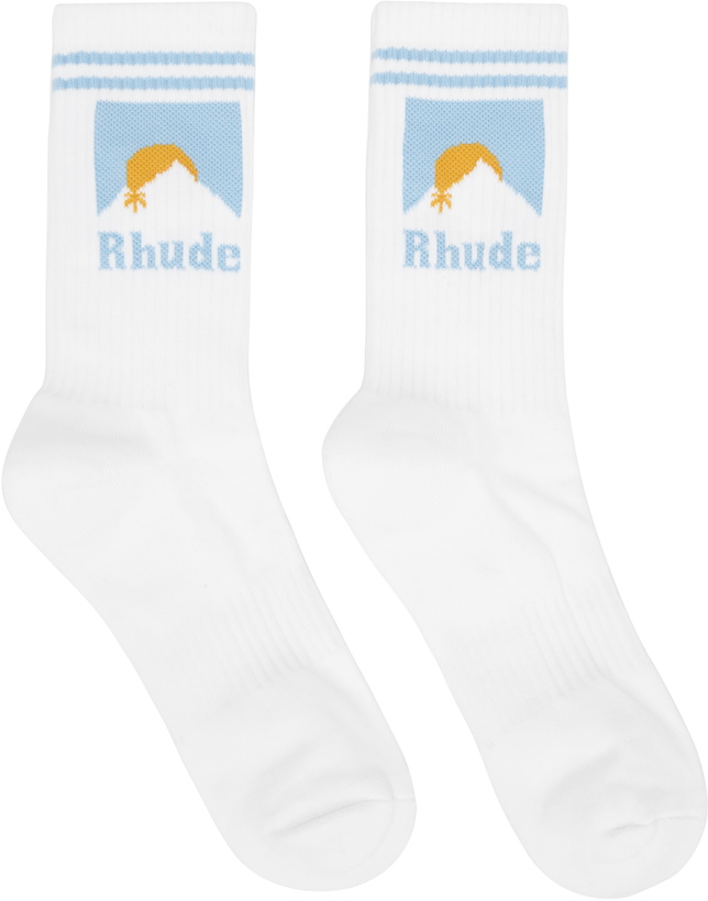 Photo: Rhude White Moonlight Socks