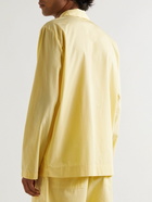 TEKLA - Camp-Collar Organic Cotton-Poplin Pyjama Shirt - Yellow