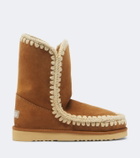 Mou 24 shearling-lined suede mid-calf boots