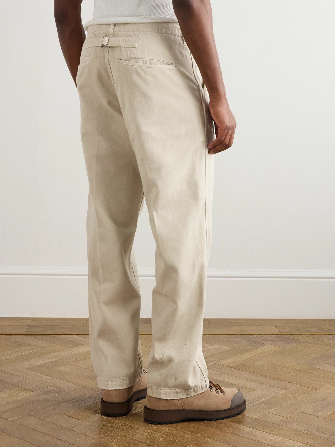 Visvim - Crash Straight-Leg Distressed Cotton-Twill Chinos