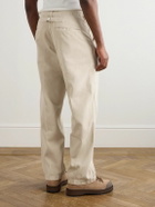 Visvim - Crash Straight-Leg Distressed Cotton-Twill Chinos - Neutrals