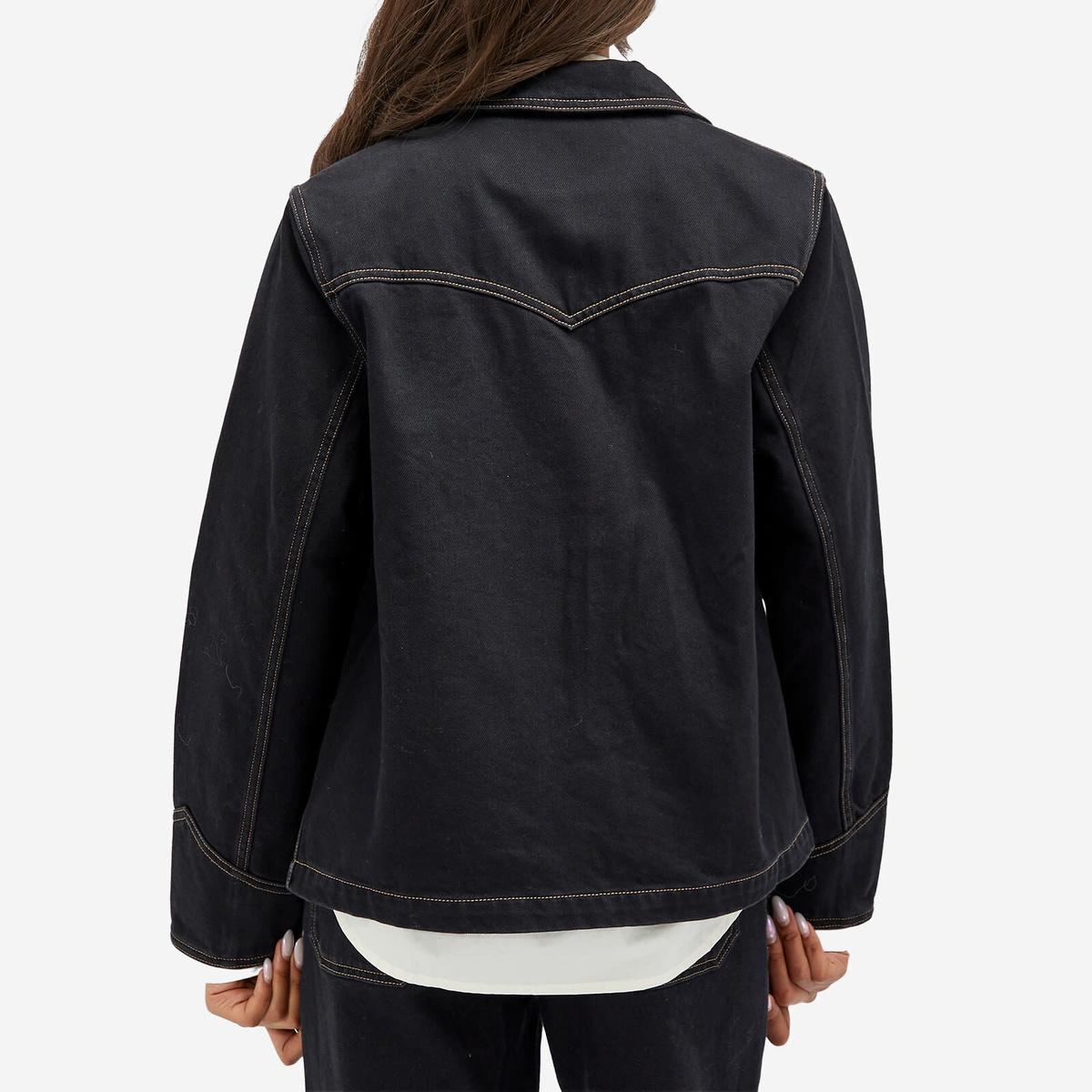 Nudie Jeans Co Women's Kelly Western Denim Jacket in Black